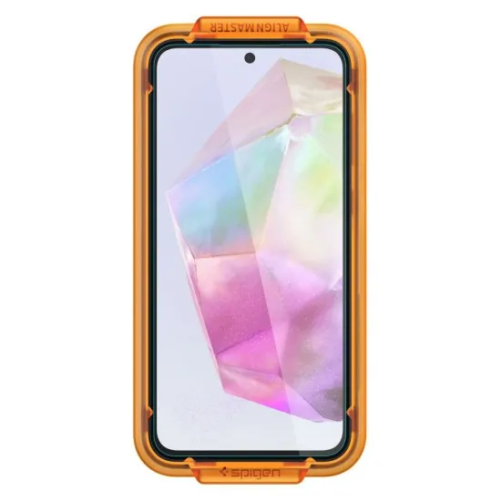 Folie pentru Samsung Galaxy A35 5G / M35 (set 2) - Spigen Glas.TR Align Master - Clear Folie pentru Samsung Galaxy A35 5G / M35 (set 2) - Spigen Glas.TR Align Master - Clear