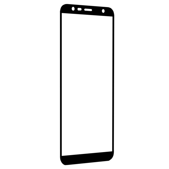 Folie pentru Samsung Galaxy J4 Plus / J6 Plus - Techsuit 111D Full Cover / Full Glue Glass - Black