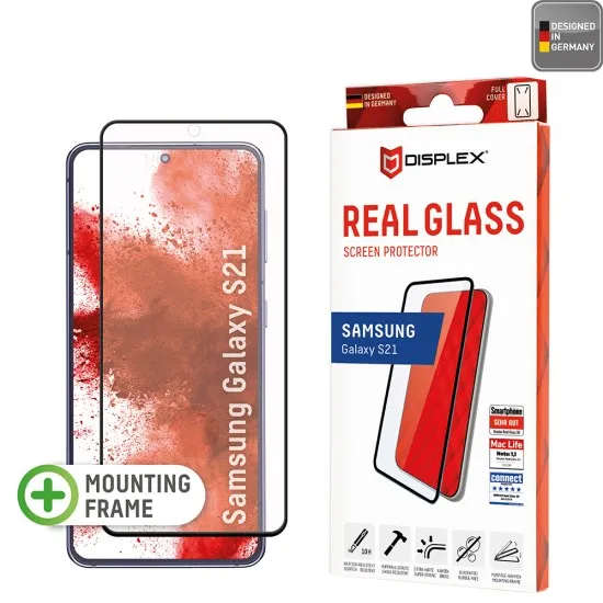 Folie pentru Samsung Galaxy S21 5G - Displex Real Glass Full Cover - Black Folie pentru Samsung Galaxy S21 5G - Displex Real Glass Full Cover - Black