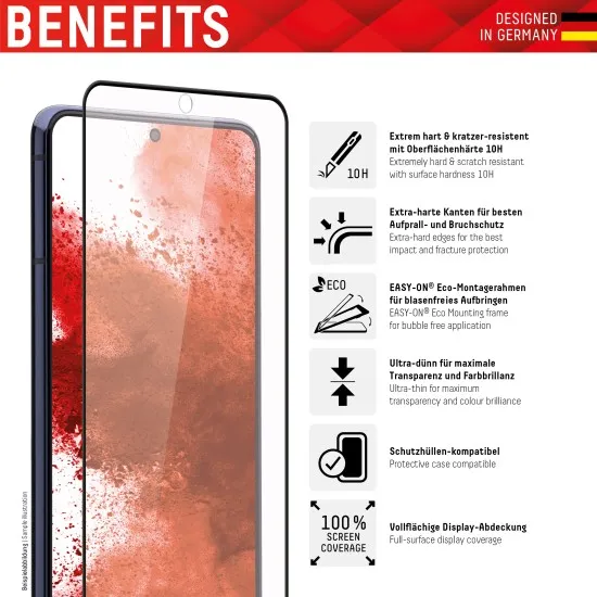 Folie pentru Samsung Galaxy S21 5G - Displex Real Glass Full Cover - Black Folie pentru Samsung Galaxy S21 5G - Displex Real Glass Full Cover - Black