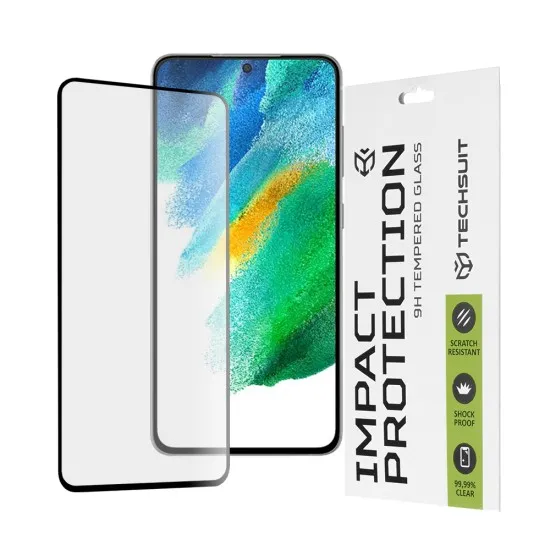 Folie pentru Samsung Galaxy S21 FE 5G - Techsuit 111D Full Cover / Full Glue Glass - Black Folie pentru Samsung Galaxy S21 FE 5G - Techsuit 111D Full Cover / Full Glue Glass - Black