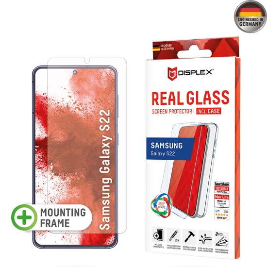 Folie pentru Samsung Galaxy S22 5G - Displex Real Glass + Case - Clear