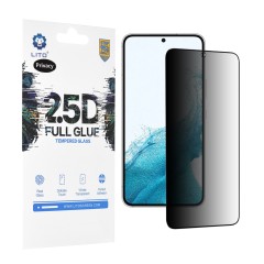 Folie pentru Samsung Galaxy S22 5G - Lito 2.5D FullGlue Glass - Privacy Folie pentru Samsung Galaxy S22 5G - Lito 2.5D FullGlue Glass - Privacy