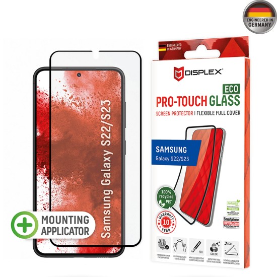 Folie pentru Samsung Galaxy S22 5G / S23 - Displex Pro Touch FlexiGlass Eco - Black