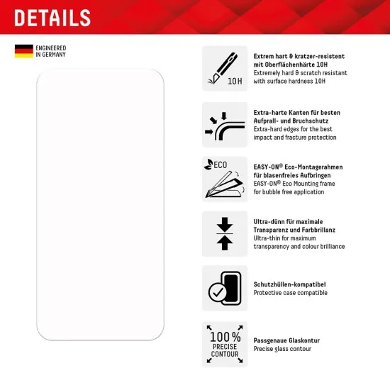 Folie pentru Samsung Galaxy S23 FE - Displex Real Glass + Case - Clear Folie pentru Samsung Galaxy S23 FE - Displex Real Glass + Case - Clear