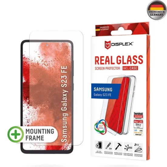 Folie pentru Samsung Galaxy S23 FE - Displex Real Glass + Case - Clear Folie pentru Samsung Galaxy S23 FE - Displex Real Glass + Case - Clear