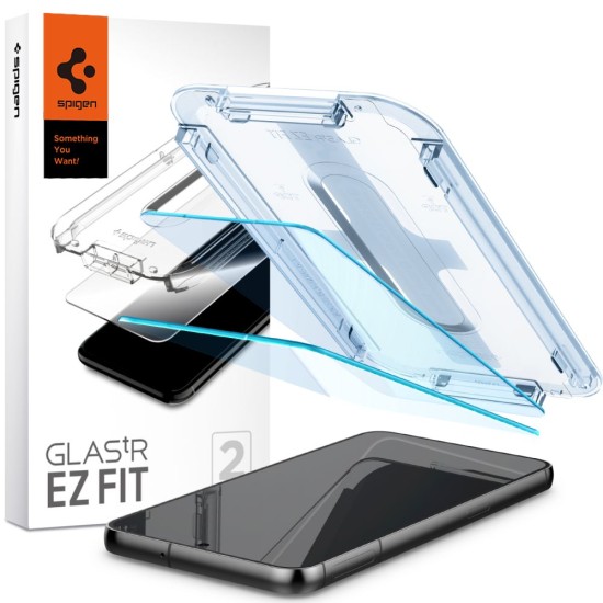 Folie pentru Samsung Galaxy S23 (set 2) - Spigen Glas.tR EZ FIT - Clear