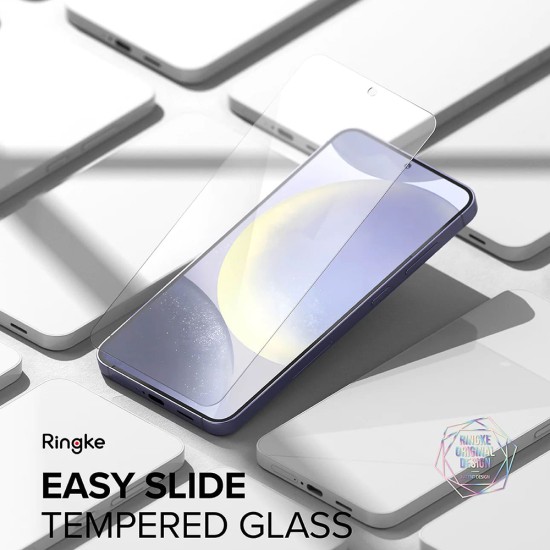 Folie pentru Samsung Galaxy S24 (set 2) - Ringke Easy Slide Tempered Glass - Clear