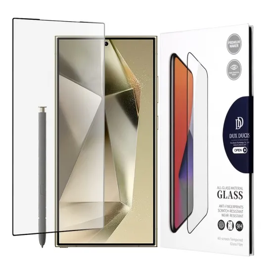 Folie pentru Samsung Galaxy S24 Ultra - Dux Ducis Tempered Glass - Black Folie pentru Samsung Galaxy S24 Ultra - Dux Ducis Tempered Glass - Black