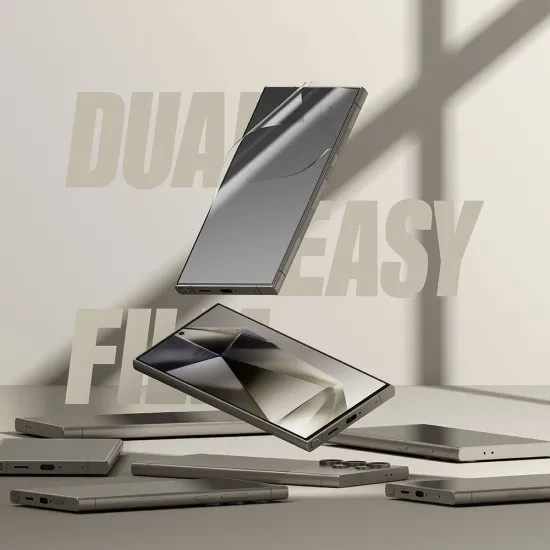 Folie pentru Samsung Galaxy S24 Ultra (set 2) - Ringke Dual Easy Full - Clear