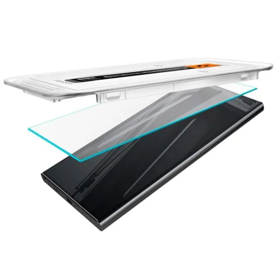 Folie pentru Samsung Galaxy S24 Ultra (set 2) - Spigen Glas.tR EZ FIT - Clear Folie pentru Samsung Galaxy S24 Ultra (set 2) - Spigen Glas.tR EZ FIT - Clear