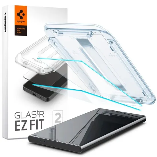Folie pentru Samsung Galaxy S24 Ultra (set 2) - Spigen Glas.tR EZ FIT - Clear Folie pentru Samsung Galaxy S24 Ultra (set 2) - Spigen Glas.tR EZ FIT - Clear