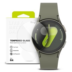 Folie pentru Samsung Galaxy Watch7 40mm (set 4) - Ringke Tempered Glass R4 - Clear Folie pentru Samsung Galaxy Watch7 40mm (set 4) - Ringke Tempered Glass R4 - Clear