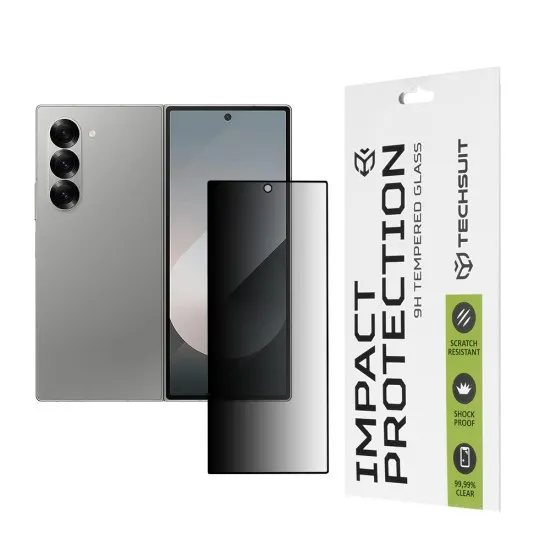 Folie pentru Samsung Galaxy Z Fold6 - Techsuit 111D Privacy Full Glue [Outside Screen] - Black