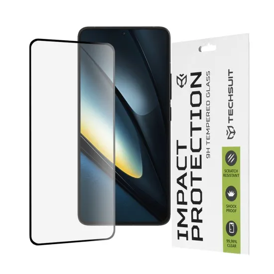 Folie pentru Xiaomi Poco F6 Pro - Techsuit 111D Full Cover / Full Glue Glass - Black Folie pentru Xiaomi Poco F6 Pro - Techsuit 111D Full Cover / Full Glue Glass - Black