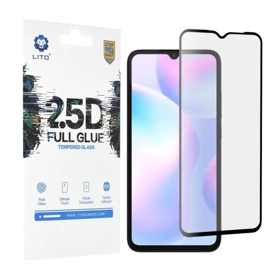 Folie pentru Xiaomi Redmi 9A / Redmi 9AT / Redmi 9C / Redmi 9C NFC / Redmi 10A - Lito 2.5D FullGlue Glass - Black Folie pentru Xiaomi Redmi 9A / Redmi 9AT / Redmi 9C / Redmi 9C NFC / Redmi 10A - Lito 2.5D FullGlue Glass - Black