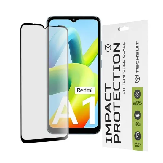 Folie pentru Xiaomi Redmi A1 / A1+ / A2 / A2+ - Techsuit 111D Full Cover / Full Glue Glass - Black Folie pentru Xiaomi Redmi A1 / A1+ / A2 / A2+ - Techsuit 111D Full Cover / Full Glue Glass - Black