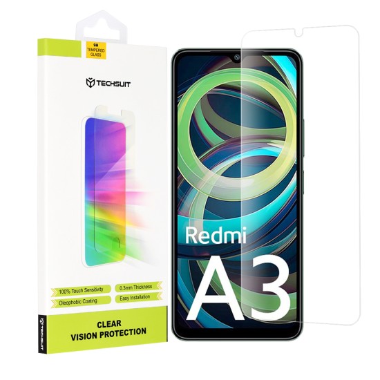 Folie pentru Xiaomi Redmi A3 - Techsuit Clear Vision Glass - Transparent