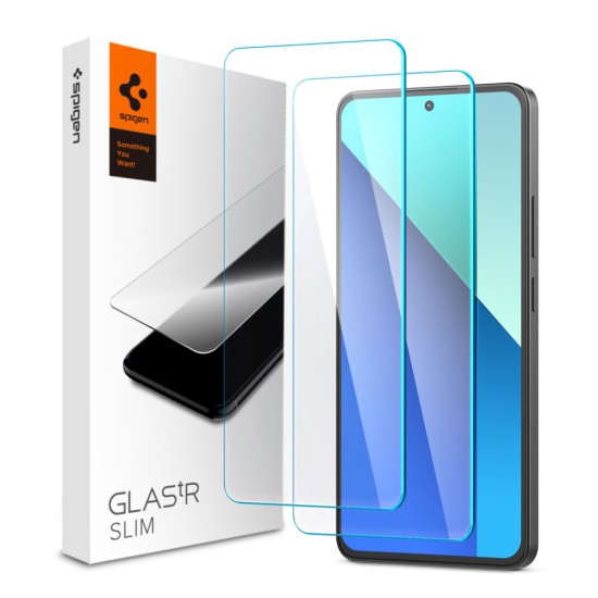 Folie pentru Xiaomi Redmi Note 13 4G (set 2) - Spigen Glas.tR Slim - Clear