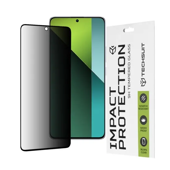Folie pentru Xiaomi Redmi Note 13 Pro 5G / Poco X6 - Techsuit 111D Privacy Full Glue - Black Folie pentru Xiaomi Redmi Note 13 Pro 5G / Poco X6 - Techsuit 111D Privacy Full Glue - Black
