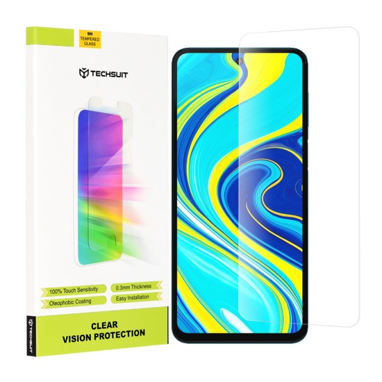 Folie pentru Xiaomi Redmi Note 9S / Note 9 Pro / Note 9 Pro Max - Techsuit Clear Vision Glass - Transparent