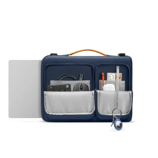 Geanta Laptop 13 - Tomtoc Defender Laptop Briefcase (A42C2B1) - Navy Blue Geanta Laptop 13 - Tomtoc Defender Laptop Briefcase (A42C2B1) - Navy Blue