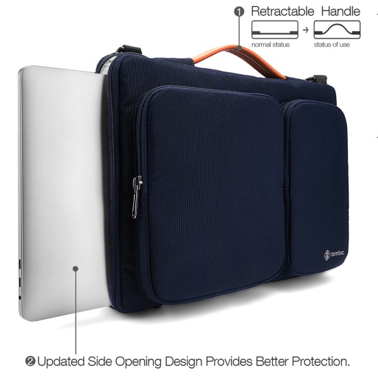 Geanta Laptop 16 - Tomtoc Defender Laptop Briefcase (A42F2B1) - Blue