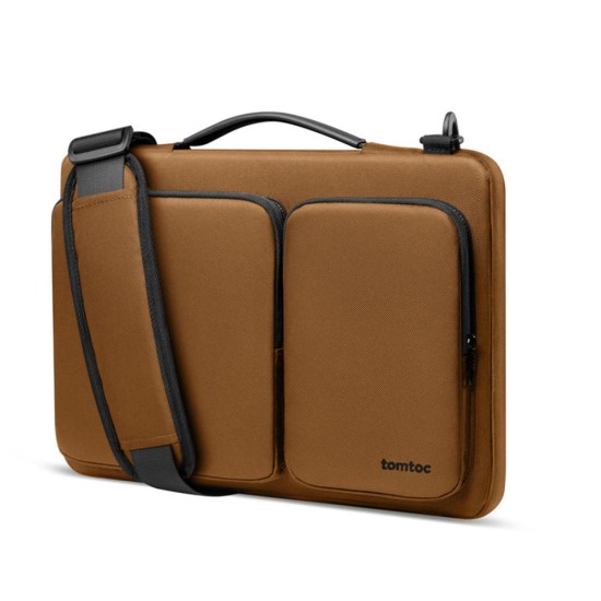 Geanta Laptop 16 - Tomtoc Defender Laptop Briefcase (A42F2Y1) - Brown