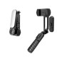 Gimbal Mini Selfie Stick cu LED si Trepied, 70cm - Techsuit (Q09) - Black