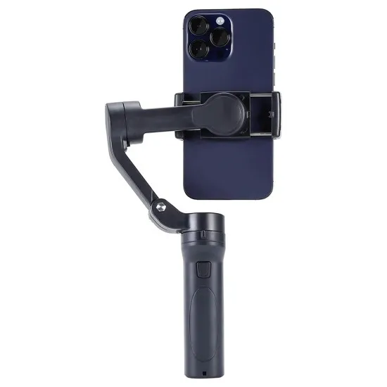 Gimbal pentru Telefon cu 3 Axe si Telecomanda, Pliabil - Techsuit (F5 Plus) - Black Gimbal pentru Telefon cu 3 Axe si Telecomanda, Pliabil - Techsuit (F5 Plus) - Black