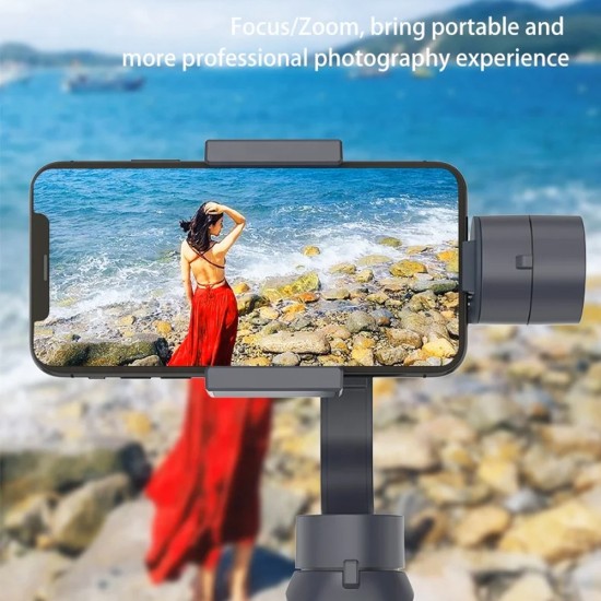 Gimbal pentru Telefon cu Inception Mode si Zoom Inteligent - Techsuit (F10 Pro) - Black