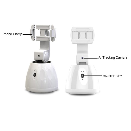 Gimbal pentru Telefon Smart, 1800mAh - Techsuit (Q3) - White