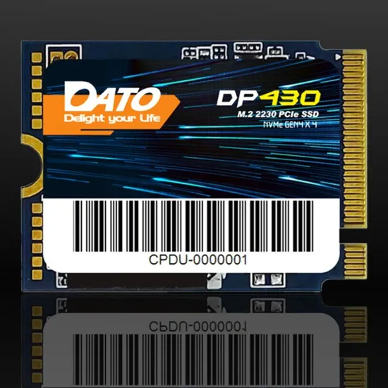 Hard SSD Intern PCIe Gen4x4 1TB, 5000MB/s - Dato DP430 (DP430SSD-1TB) - Black Hard SSD Intern PCIe Gen4x4 1TB, 5000MB/s - Dato DP430 (DP430SSD-1TB) - Black