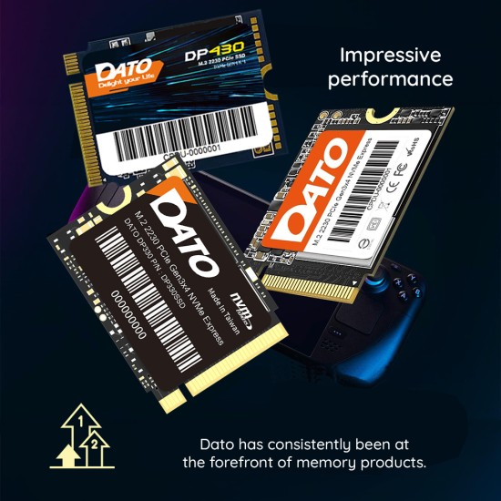 Hard SSD Intern PCIe Gen4x4 512GB, 3300MB/s - Dato DP800 (DP800SSD-512GB) - Black