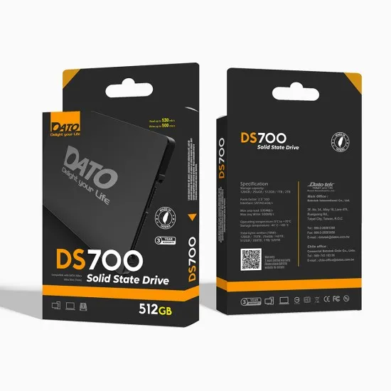 Hard SSD Intern SATAIII 1TB, Interfata SATA 2.5, 535MB/s - Dato (DS700SSD-1TB) - Black Hard SSD Intern SATAIII 1TB, Interfata SATA 2.5, 535MB/s - Dato (DS700SSD-1TB) - Black