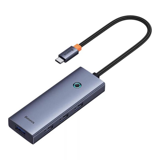 Hub Type-C la HDMI, 4xUSB, Type-C, 4K@60Hz - Baseus UltraJoy (B00052807813-01) - Space Grey