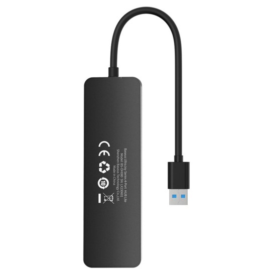 Hub USB la 4x USB 3.0, 5Gbps, 1m - Baseus UltraJoy Series (B0005280B111-03) - Black