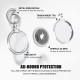Husa Apple AirTag (set 4) - Techsuit Holder Silicone (CT15) - Clear