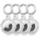 Husa Apple AirTag (set 4) - Techsuit Holder Silicone (CT15) - Clear