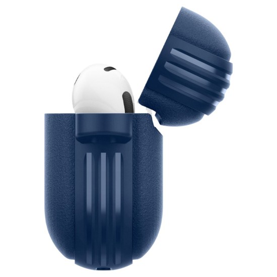 Husa cu Holder Metalic pentru Apple AirPods 4 Spigen Caseology Vault - Navy Blue