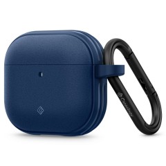 Husa cu Holder Metalic pentru Apple AirPods 4 Spigen Caseology Vault - Navy Blue Husa cu Holder Metalic pentru Apple AirPods 4 Spigen Caseology Vault - Navy Blue
