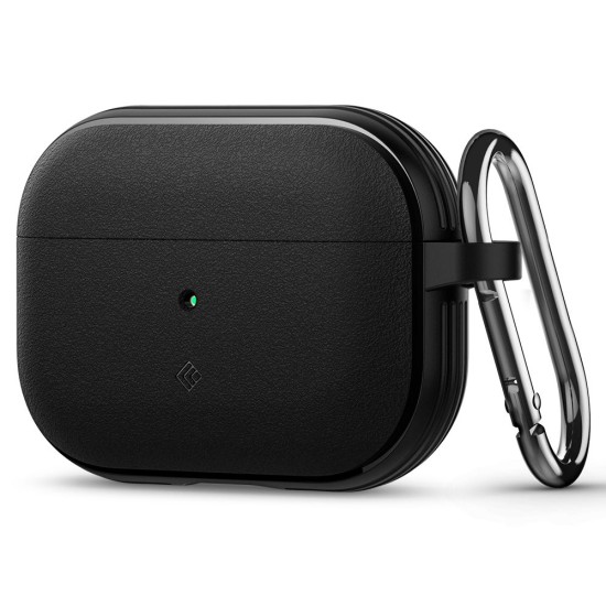 Husa cu Holder Metalic pentru Apple AirPods Pro 1 / 2 Spigen Caseology Vault - Matte Black