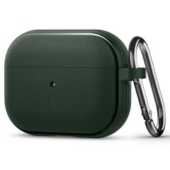 Husa cu Holder Metalic pentru Apple AirPods Pro 1 / 2 Spigen Caseology Vault - Midnight Green Husa cu Holder Metalic pentru Apple AirPods Pro 1 / 2 Spigen Caseology Vault - Midnight Green
