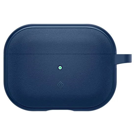 Husa cu Holder Metalic pentru Apple AirPods Pro 1 / 2 Spigen Caseology Vault - Navy Blue Husa cu Holder Metalic pentru Apple AirPods Pro 1 / 2 Spigen Caseology Vault - Navy Blue