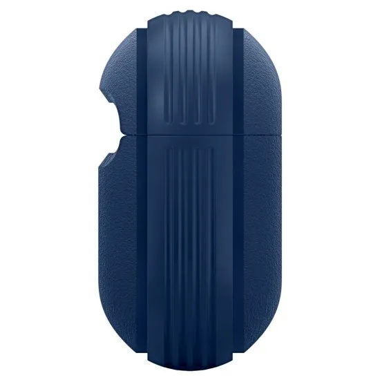 Husa cu Holder Metalic pentru Apple AirPods Pro 1 / 2 Spigen Caseology Vault - Navy Blue Husa cu Holder Metalic pentru Apple AirPods Pro 1 / 2 Spigen Caseology Vault - Navy Blue