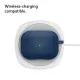 Husa cu Holder Metalic pentru Apple AirPods Pro 1 / 2 Spigen Caseology Vault - Navy Blue Husa cu Holder Metalic pentru Apple AirPods Pro 1 / 2 Spigen Caseology Vault - Navy Blue