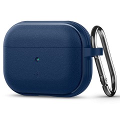 Husa cu Holder Metalic pentru Apple AirPods Pro 1 / 2 Spigen Caseology Vault - Navy Blue Husa cu Holder Metalic pentru Apple AirPods Pro 1 / 2 Spigen Caseology Vault - Navy Blue