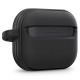 Husa cu Holder Metalic pentru Samsung Galaxy Buds 3 / 3 Pro Spigen Caseology Vault - Black