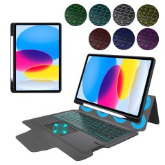 Husa cu Tastatura pentru iPad 10 (2022) 10.9 - Techsuit KeyTab Pro - Black Husa cu Tastatura pentru iPad 10 (2022) 10.9 - Techsuit KeyTab Pro - Black