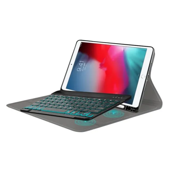 Husa cu Tastatura pentru iPad Air 10.5 2019 / iPad Pro 10.5 2017 - Techsuit CozyTab Case - Black